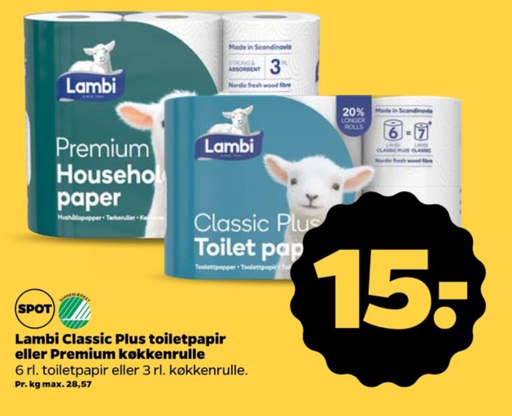 Lambi Classic, Toiletpapir