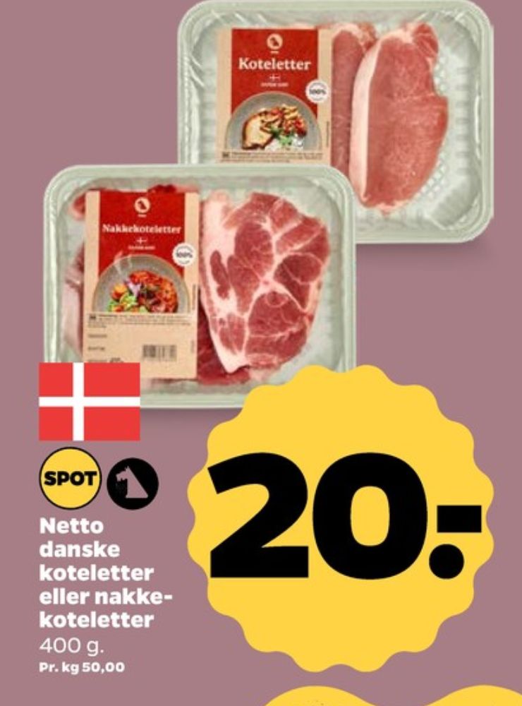 Netto, Grisekoteletter