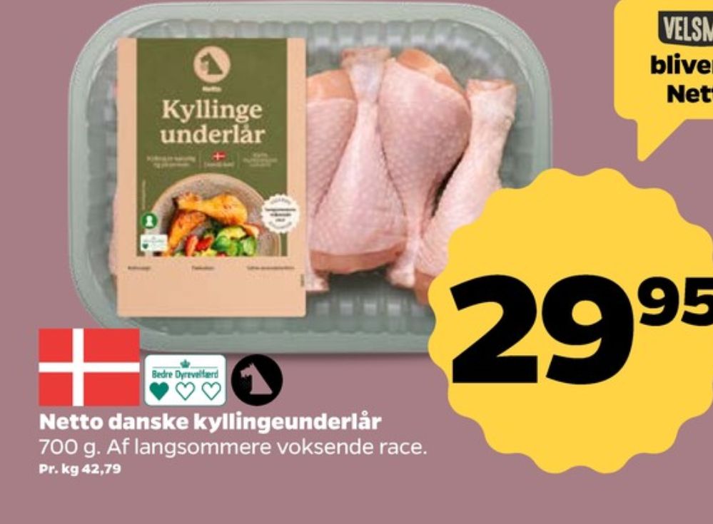 Netto, Kyllingeunderlår