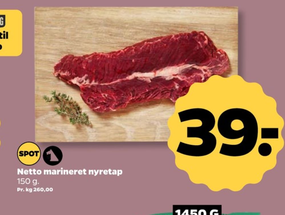 Netto, Nyretappe