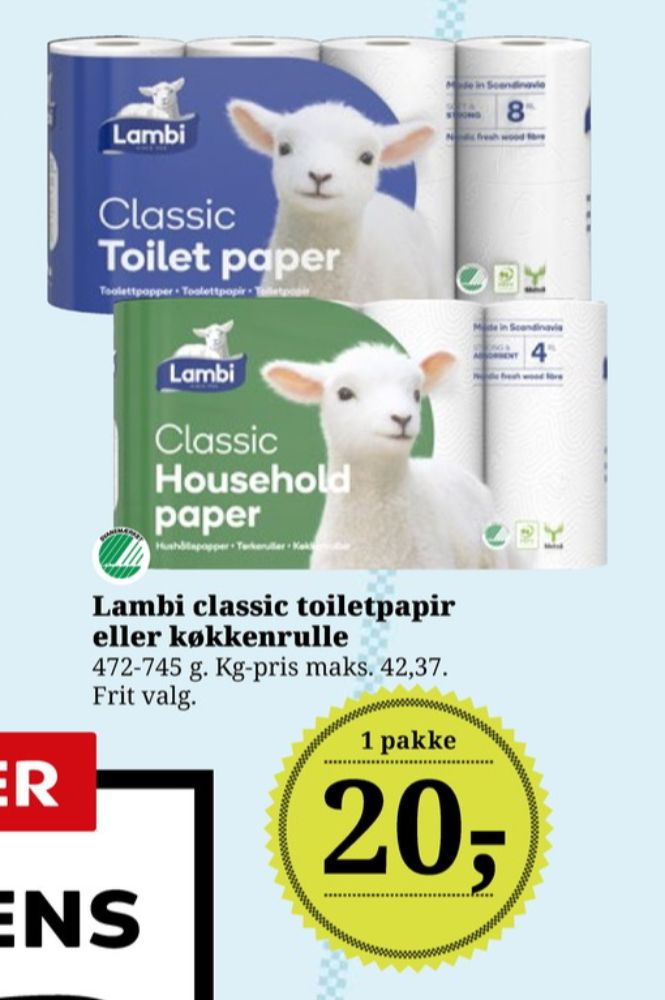 Lambi Classic, Toiletpapir
