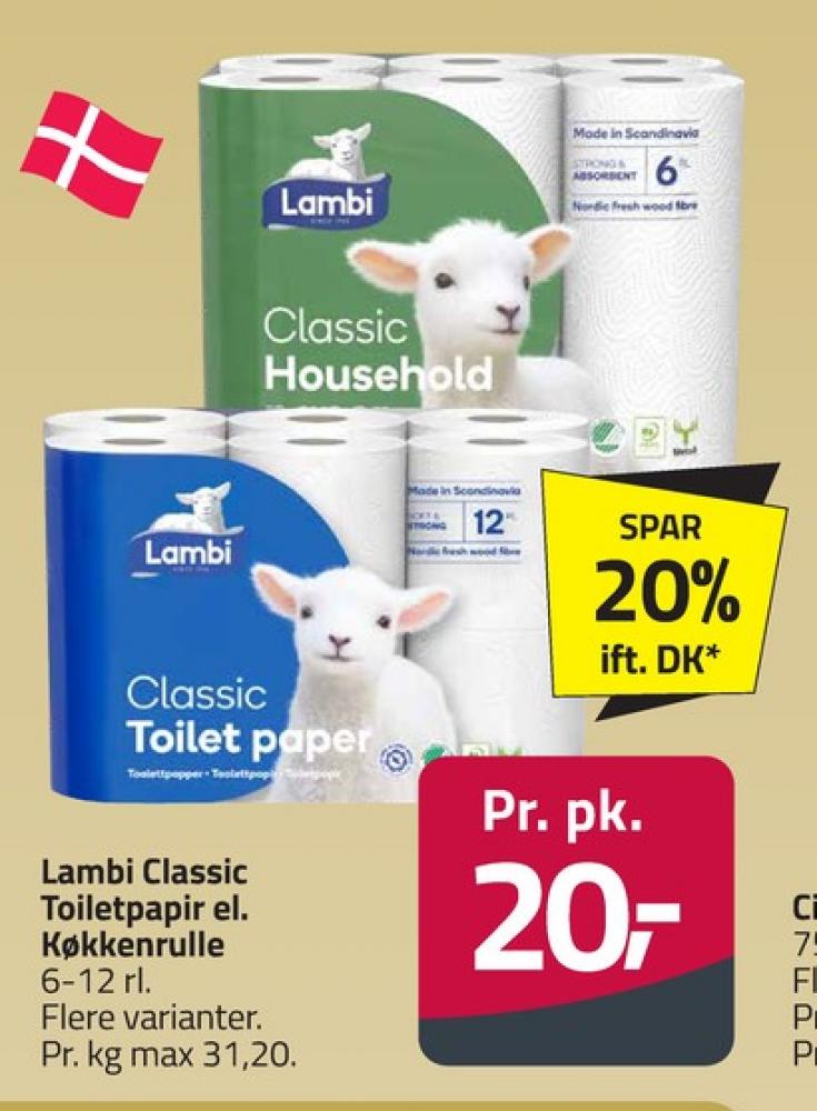 Lambi Classic, Toiletpapir
