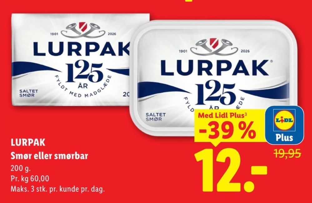 Lurpak, Smørbar