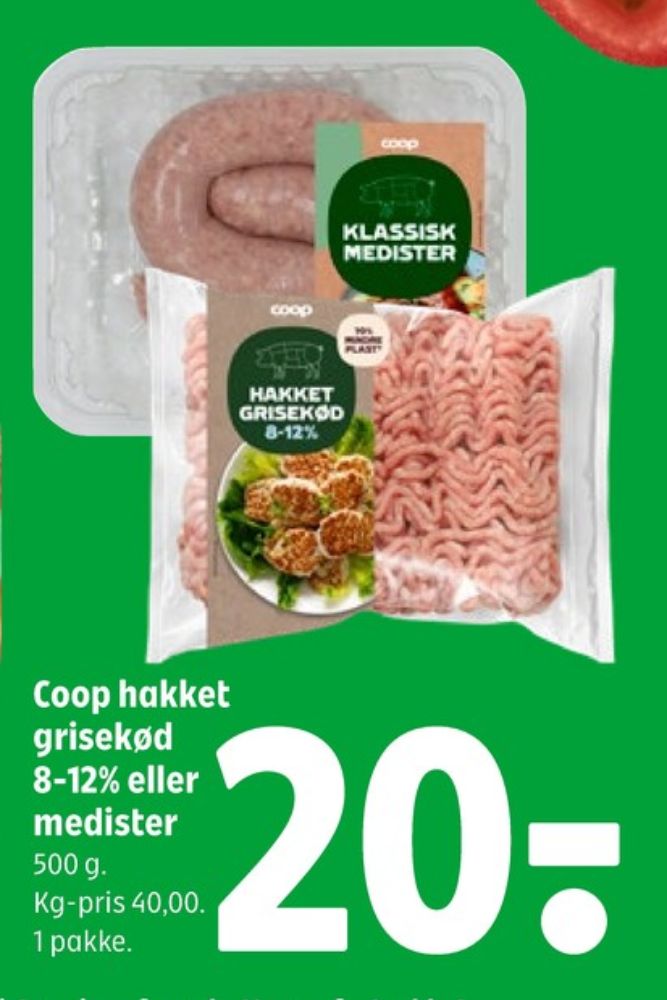 Coop, Hakket kalv og grisekød 8-12%
