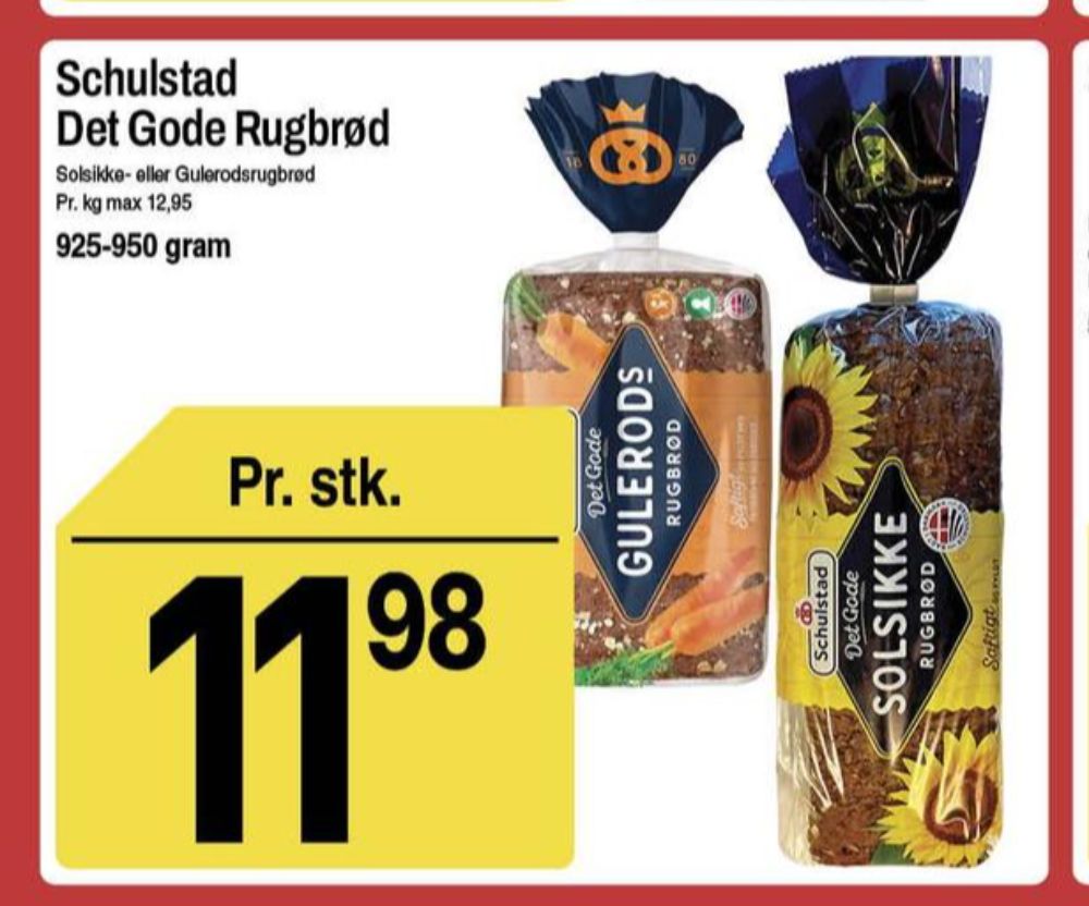 Schulstad Det Gode, Solsikkerugbrød