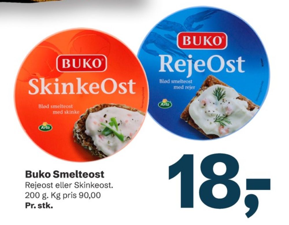 Buko Smelte, Smøreost Rejeost