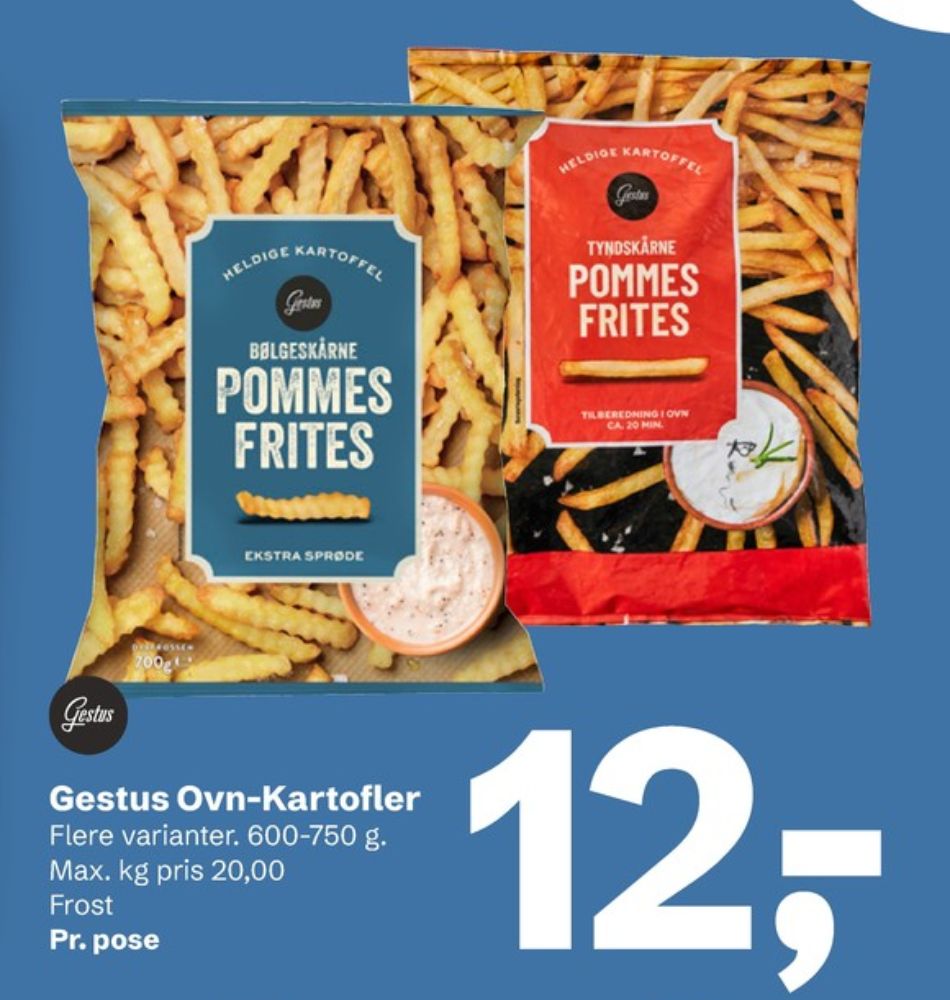 Gestus, Pommes Frites Tyndtskårne