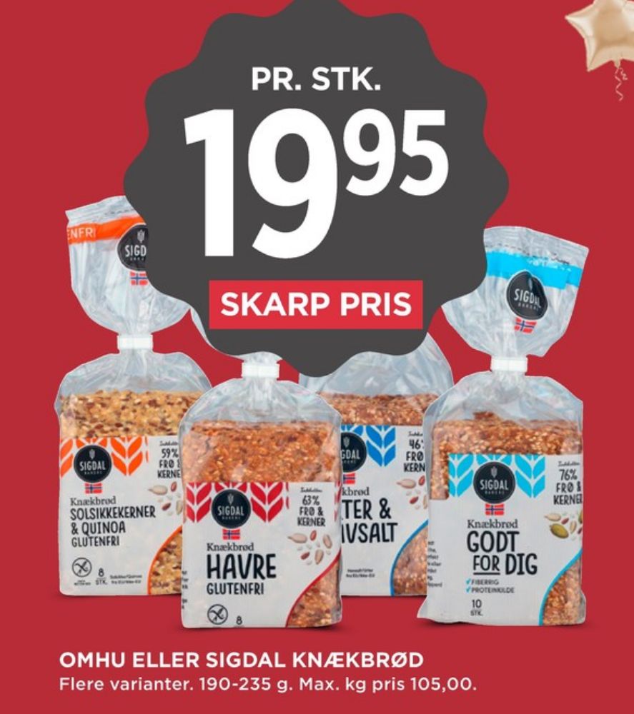 Sigdal, Urter & Havsalt knækbrød