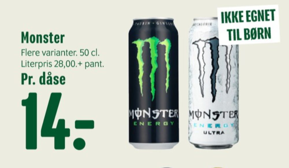 Monster Energy, Energidrik