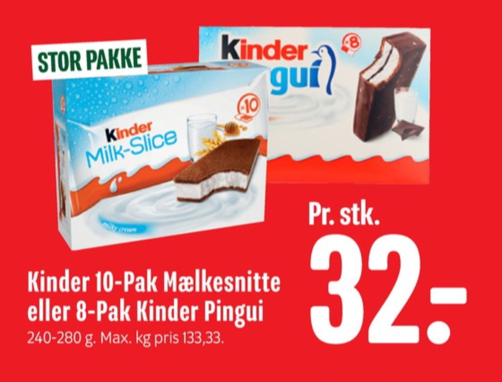 Kinder MilkSlice, Cool Snacks