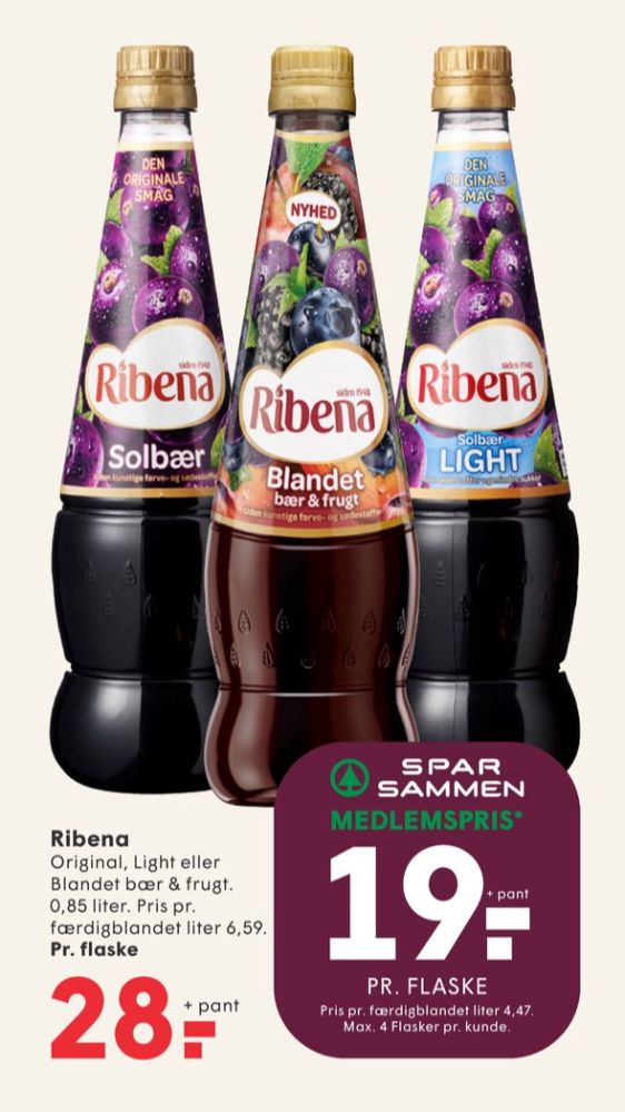 Ribena, Blandet Frugt & Bær