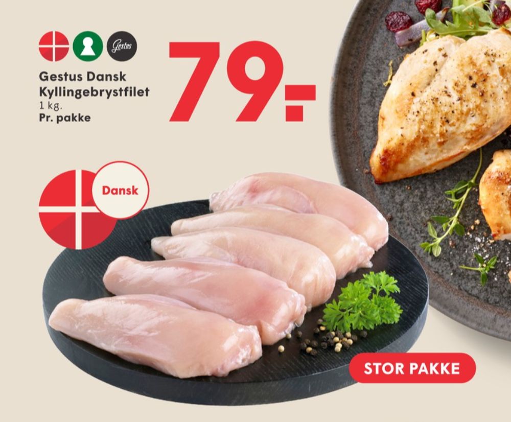 Gestus, Kyllingebrystfilet
