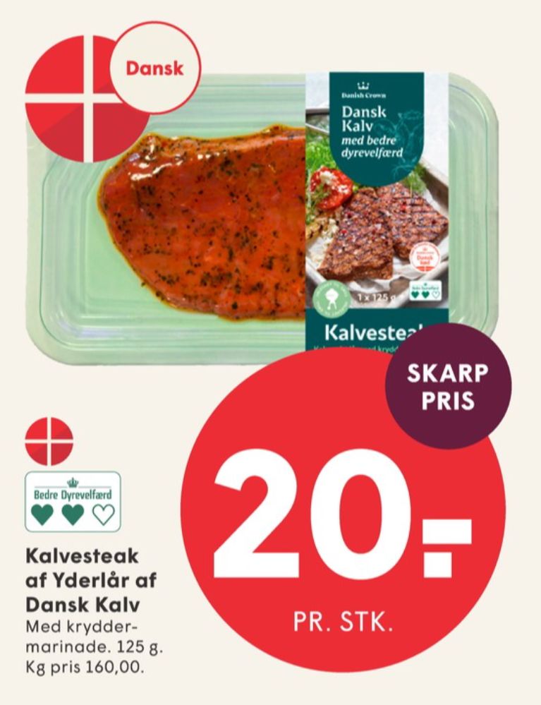 Danish Crown, Kalvesteaks