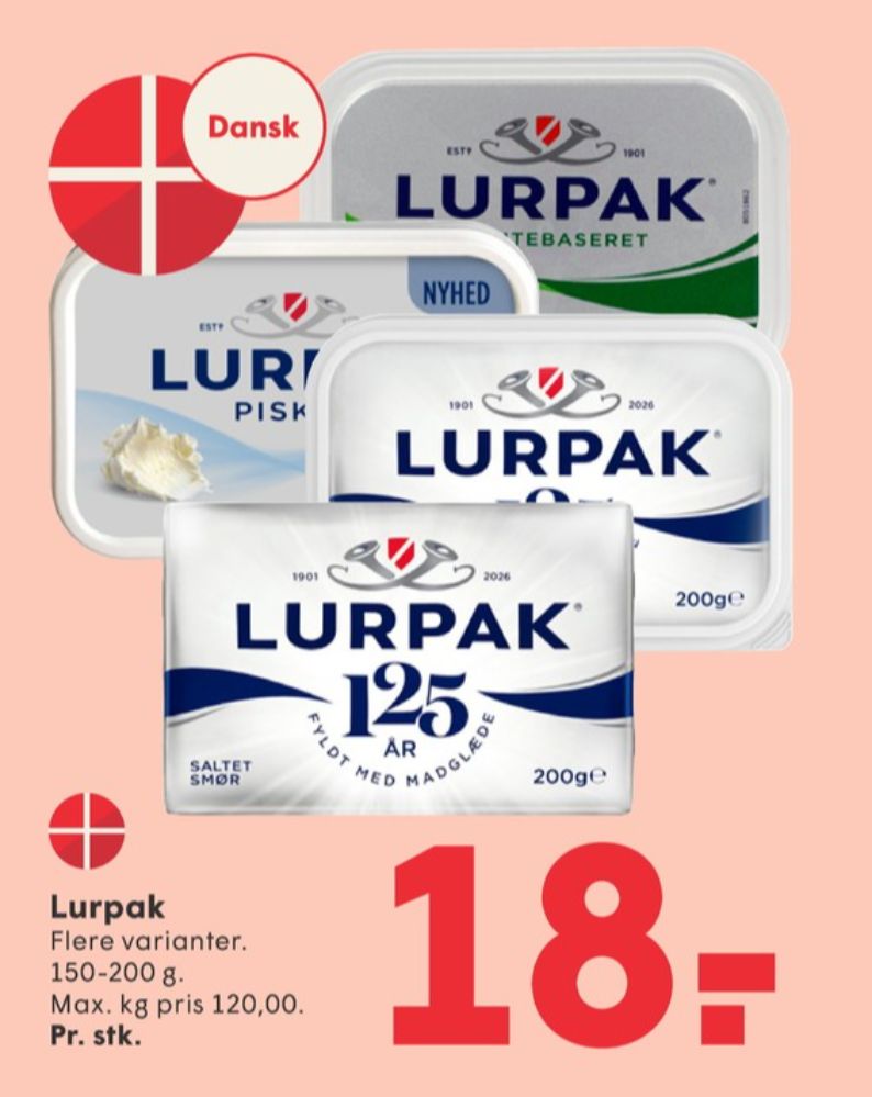 Lurpak, Smørbar