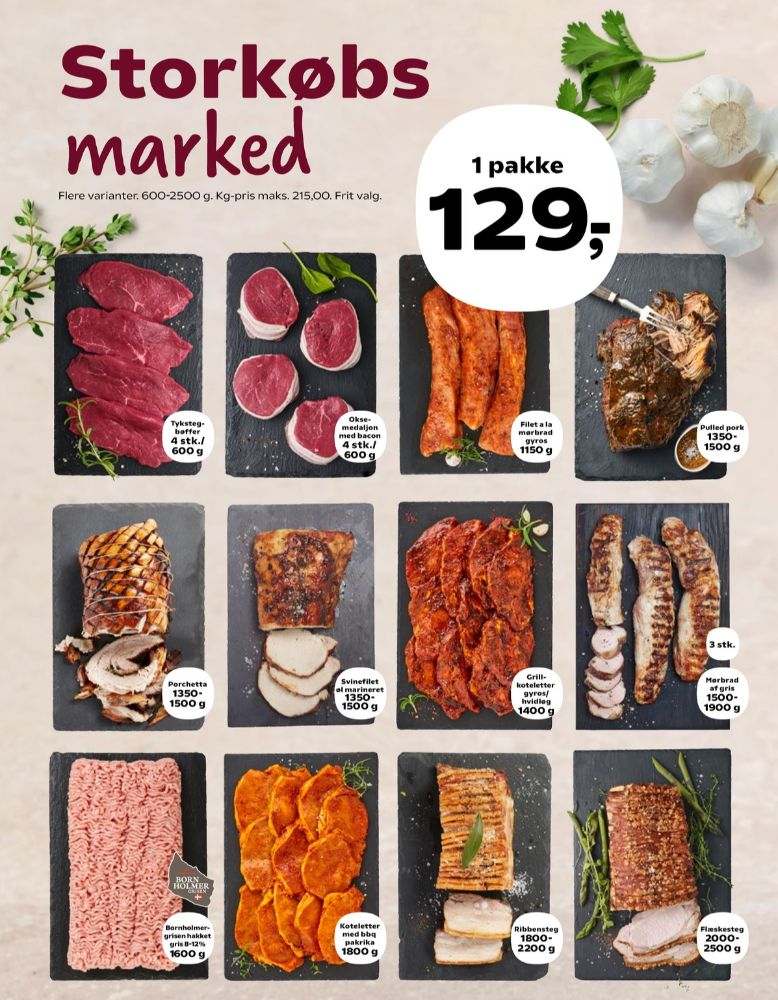 Bornholmergrisen, Hakket grisekød 8-12%
