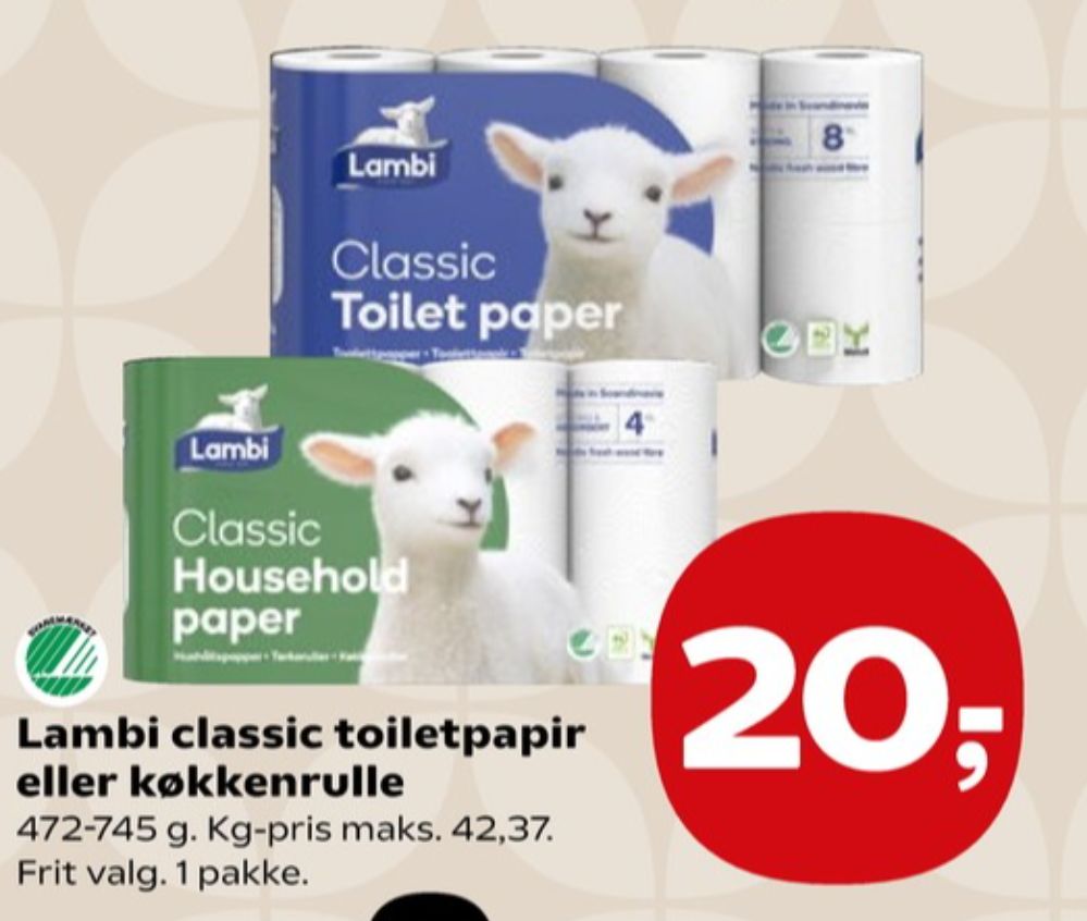 Lambi Classic, Toiletpapir