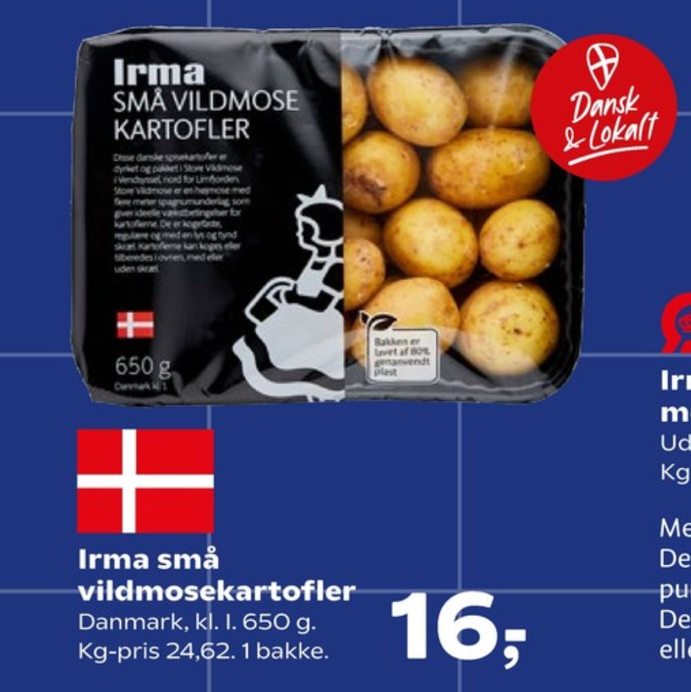Irmas, Kartofler