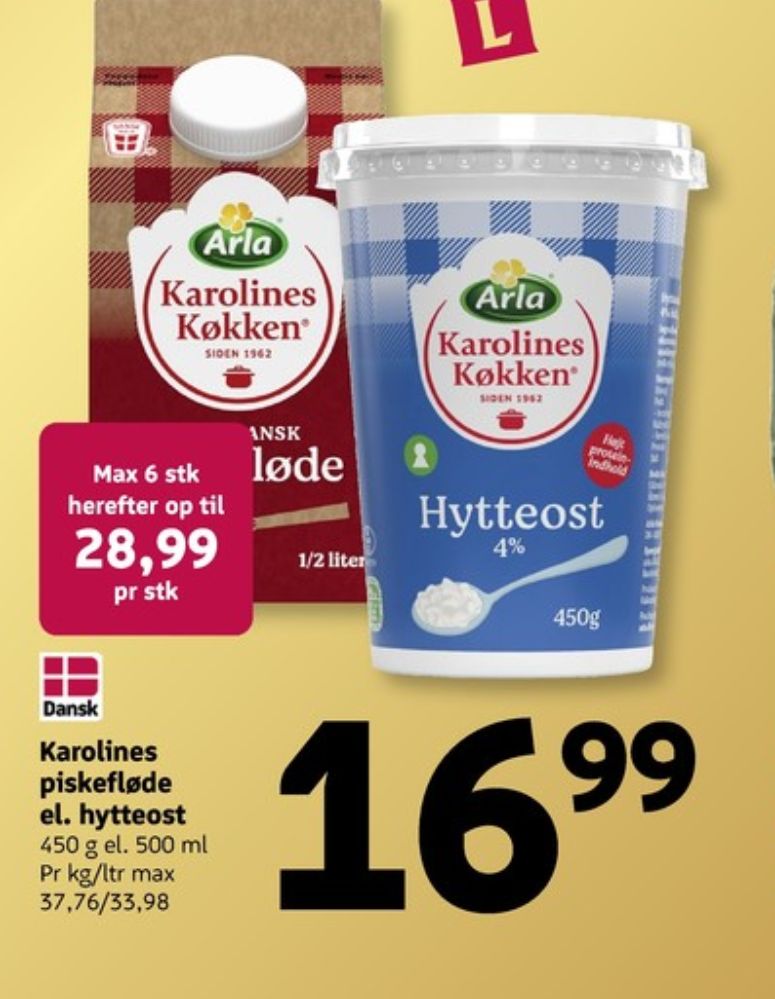 Karolines, Hytteost 0,4%