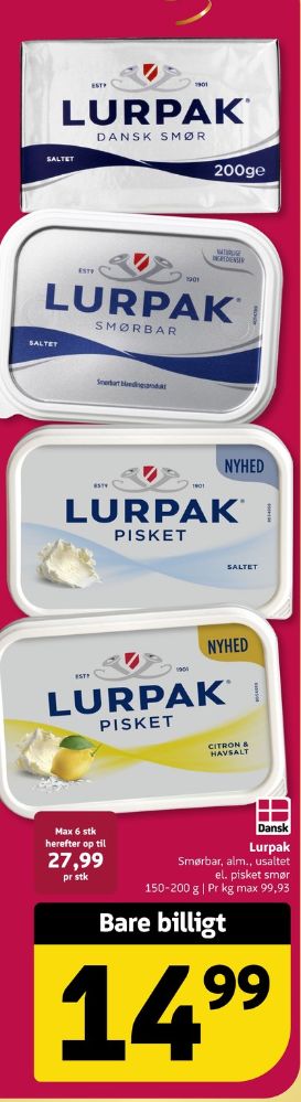 Lurpak, Smør Saltet