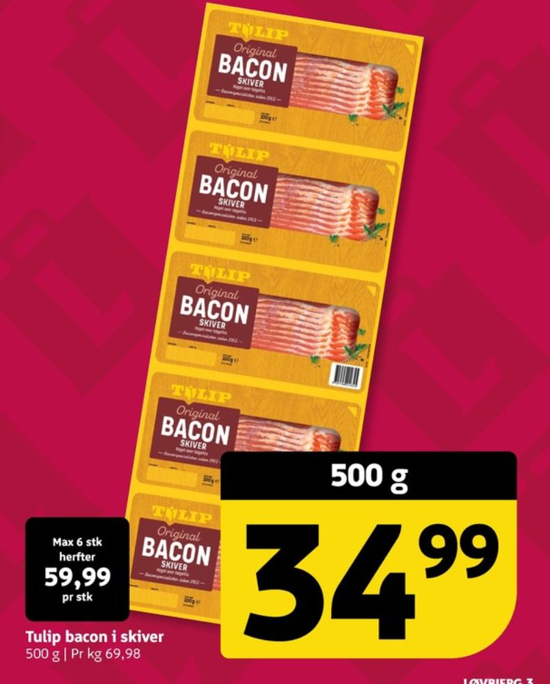 Tulip, Baconskiver