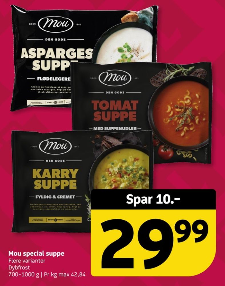 Mou, Aspargessuppe