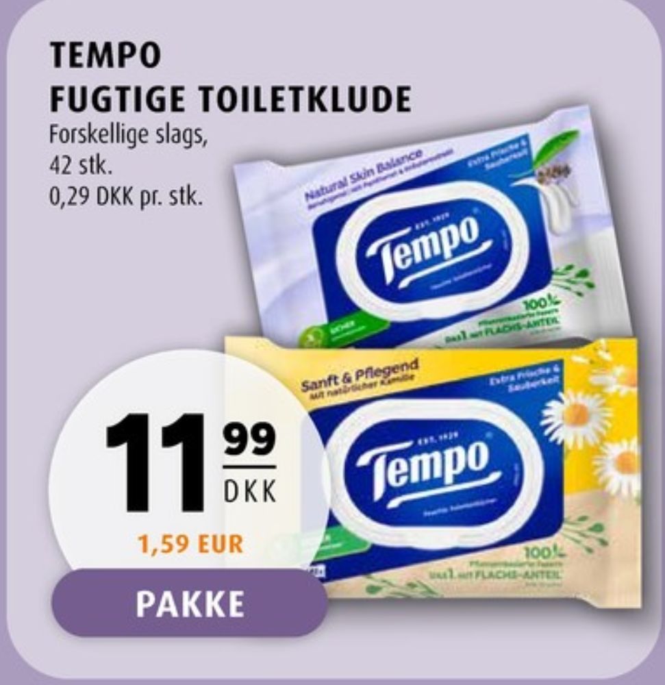 Tempo, Toiletpapir