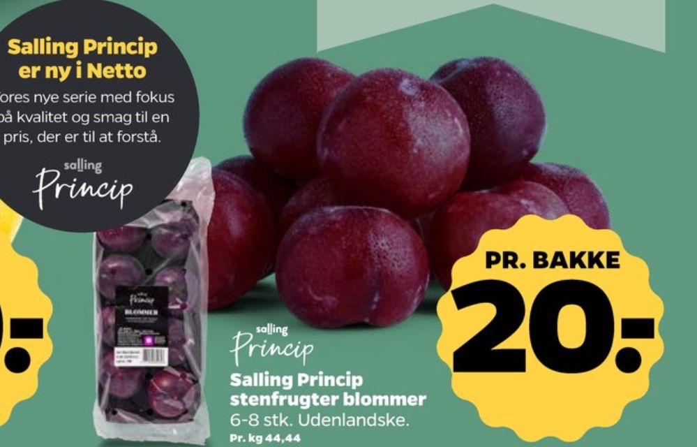 Salling Princip, Blommer