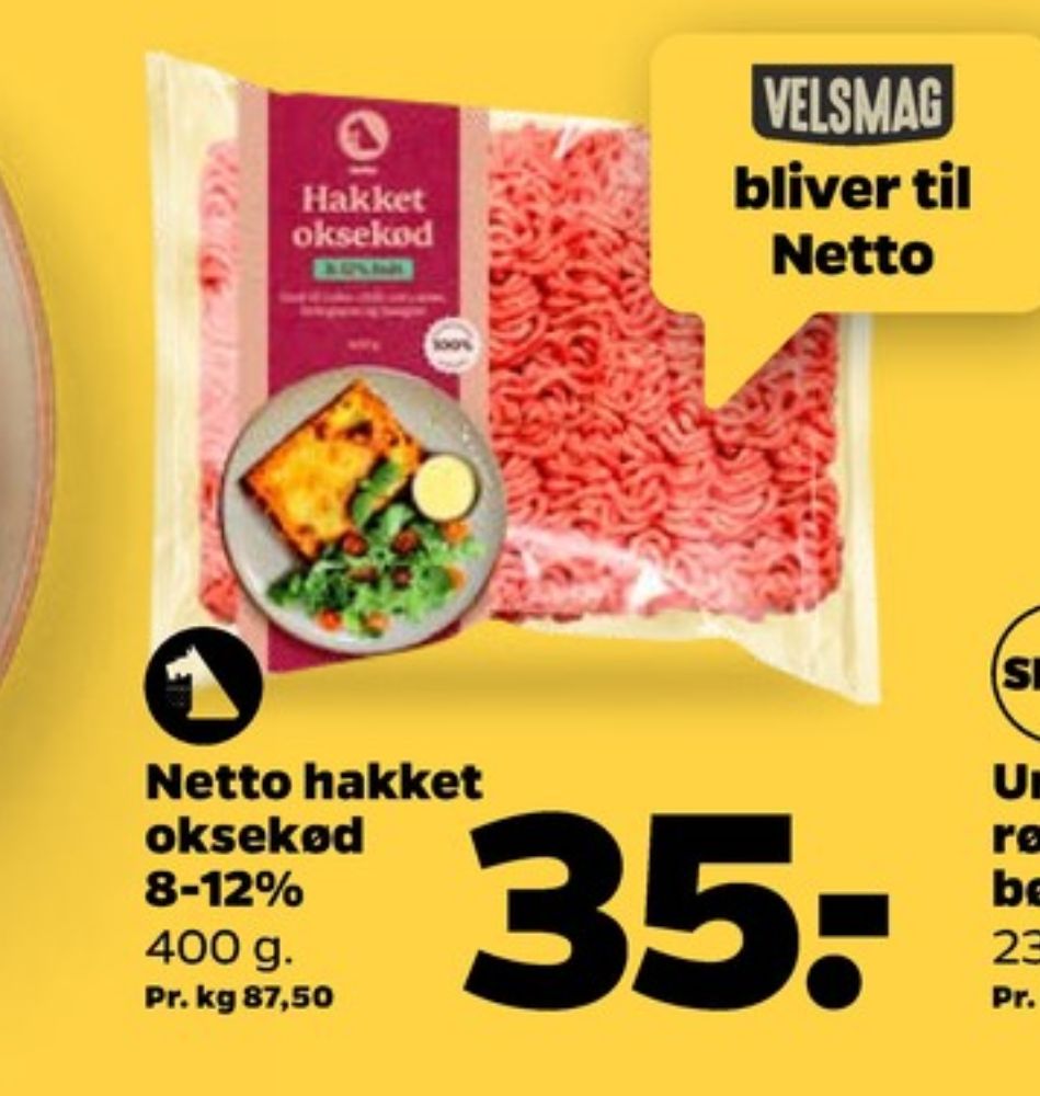 Netto, Hakket oksekød 8-12%