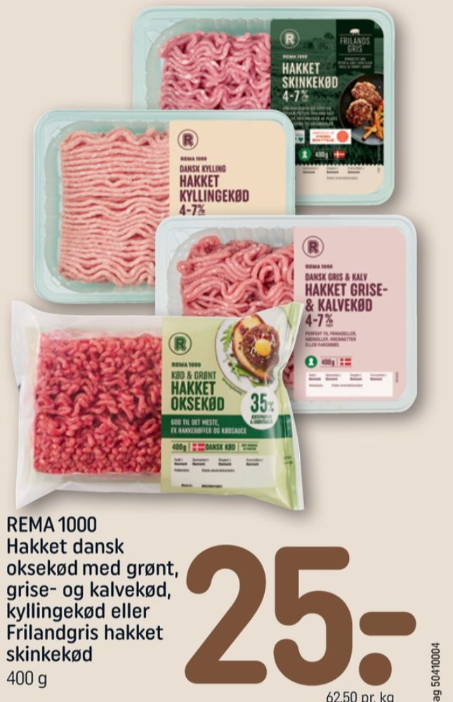 Rema 1000, Hakket Okse og Grønt 35%