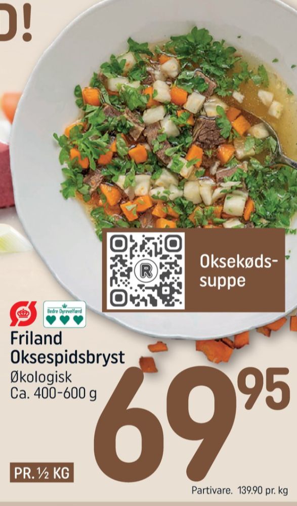 FRILAND Økologi, Oksespidsbryst