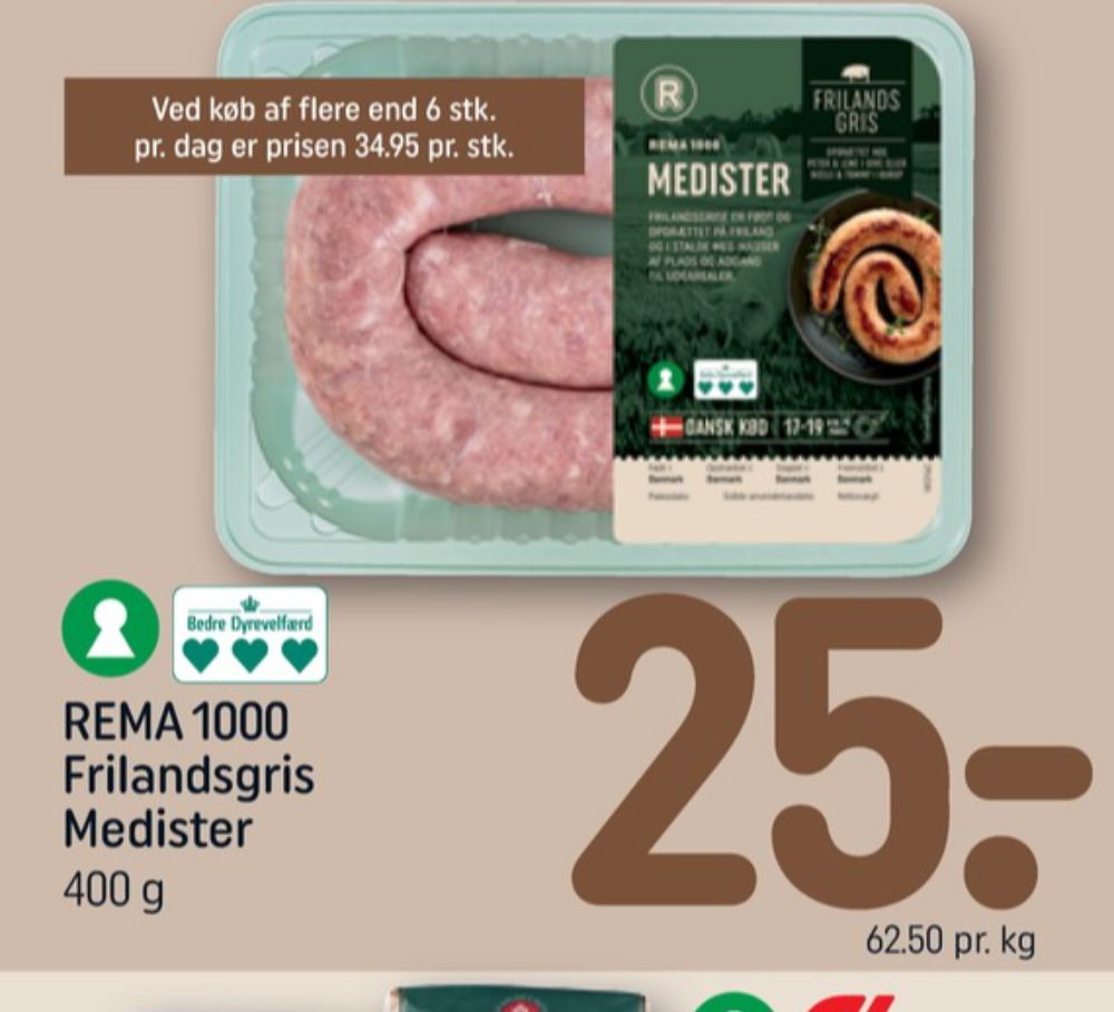 Rema 1000, Medister
