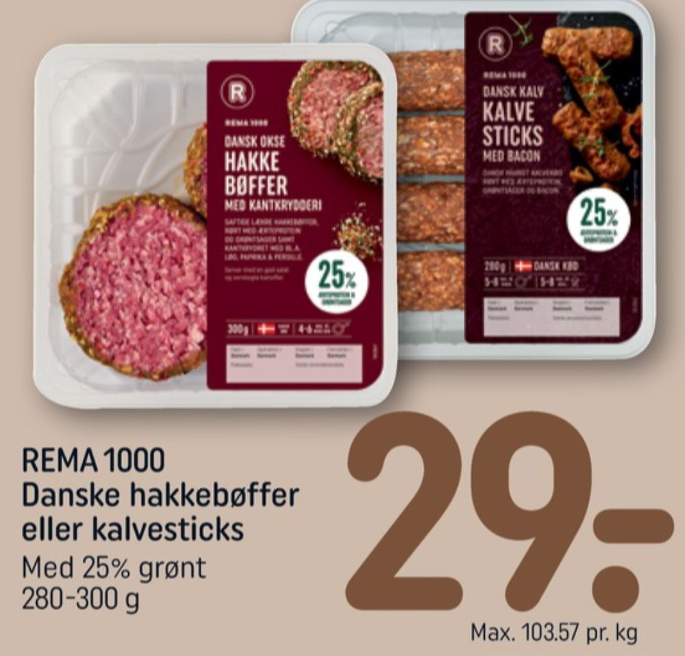 Rema 1000, Hakkebøffer
