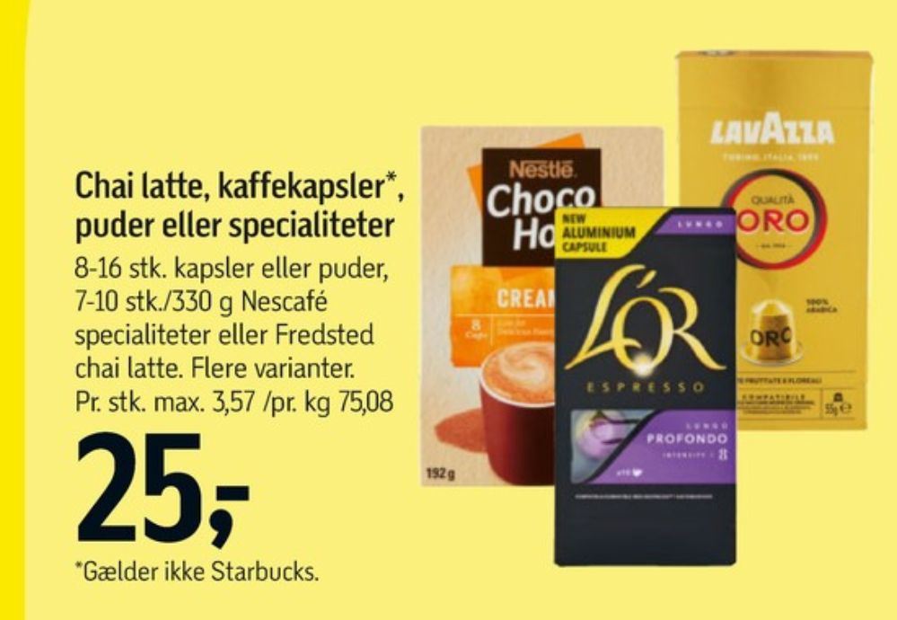 Fredsted Chai Latte, Instant Te Krydret