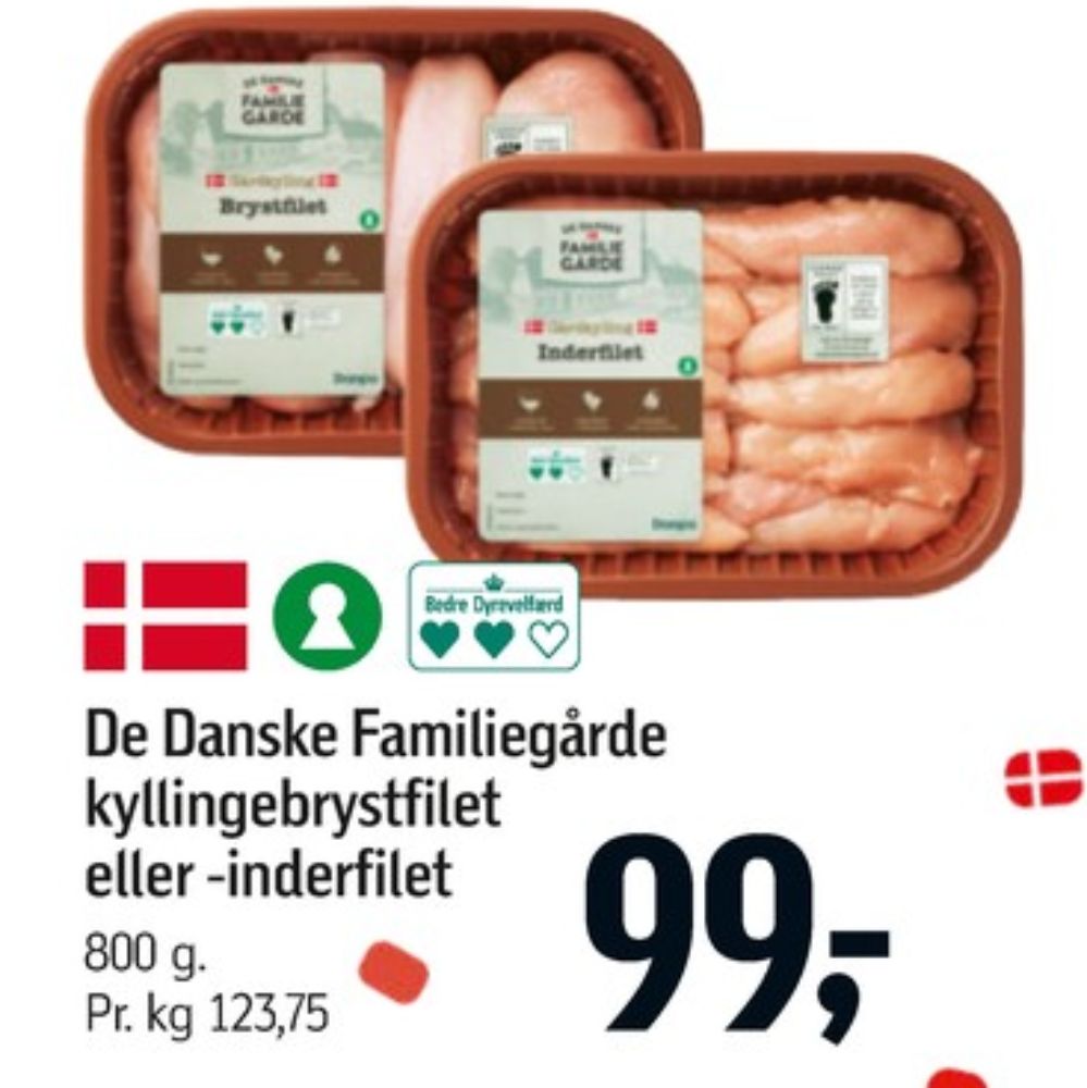 De Danske Familiegårde, Kyllingebrystfilet