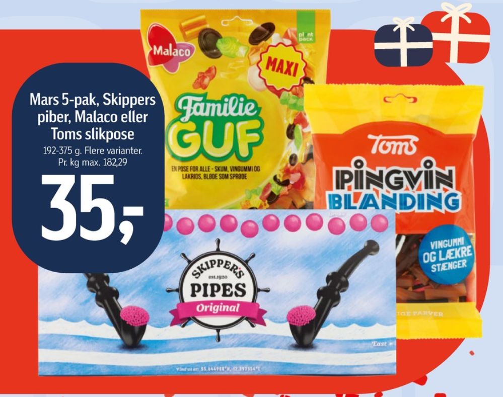 Toms Pingvin Blanding, Slikposer