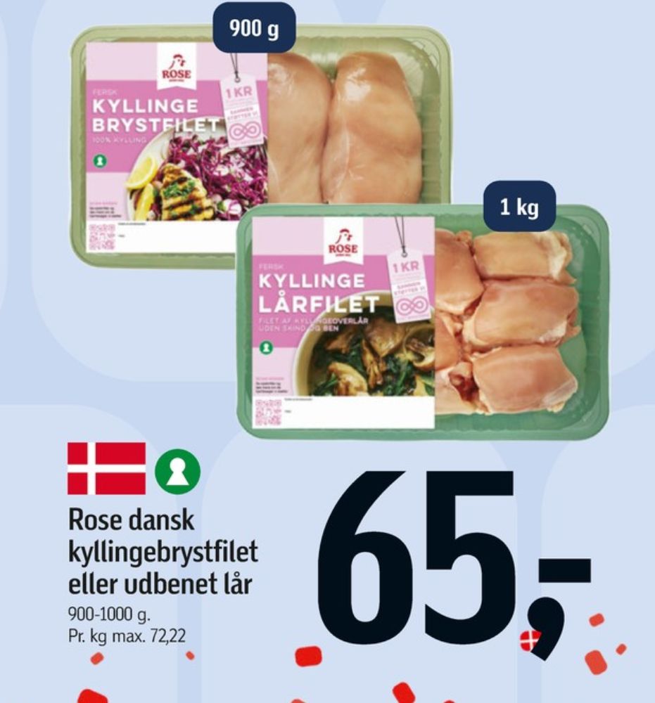 Rose, Kyllingelårfilet