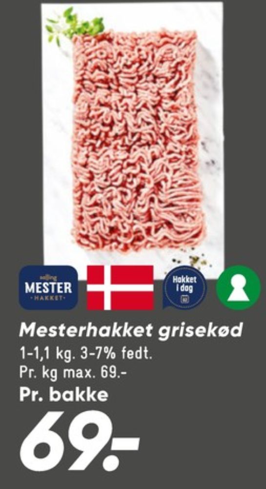Salling Mester, Hakket grisekød 3-7%