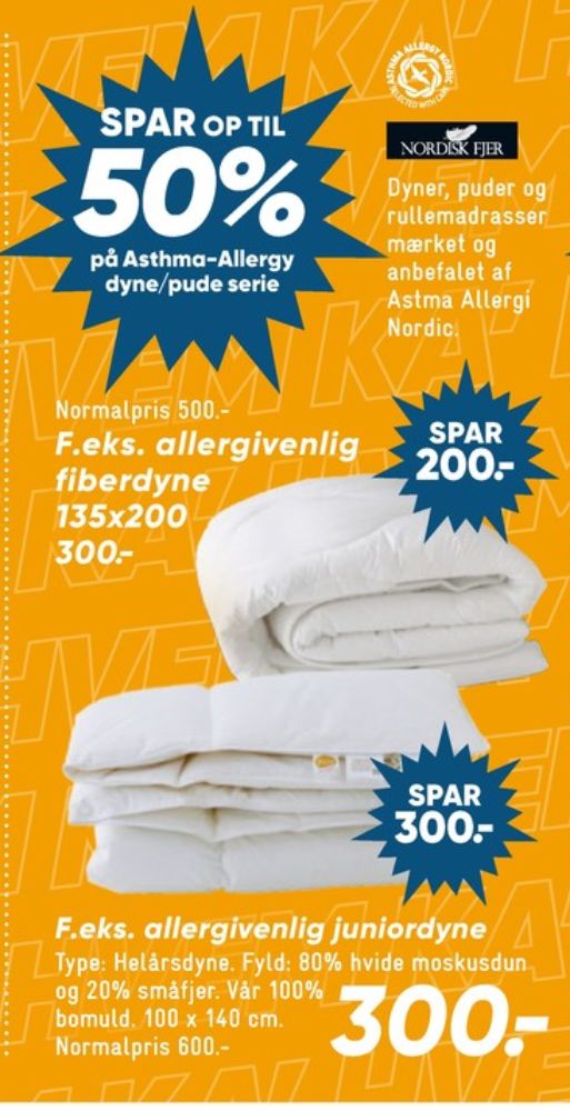 Nordisk Fjer, Dyne
