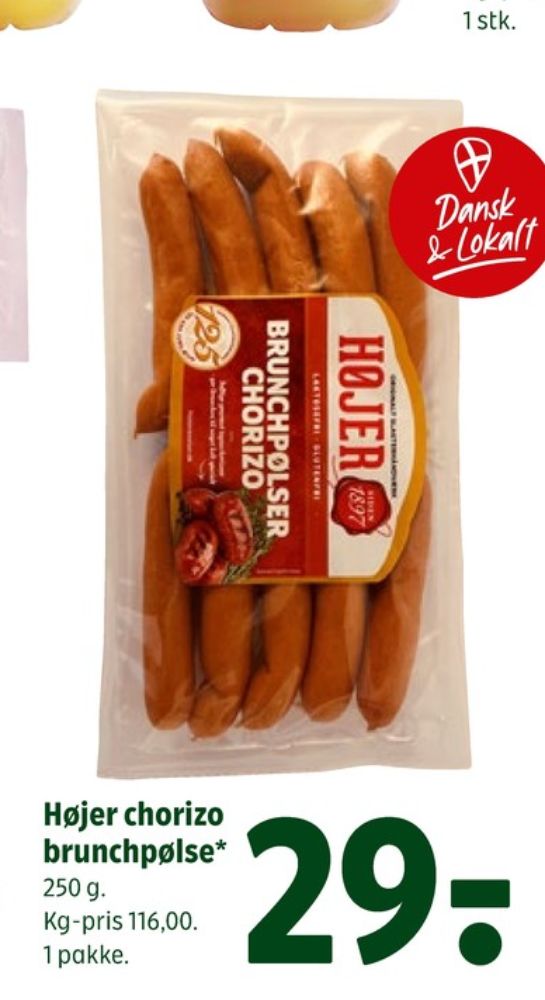 Højer Pølser, Brunchpølser Chorizo
