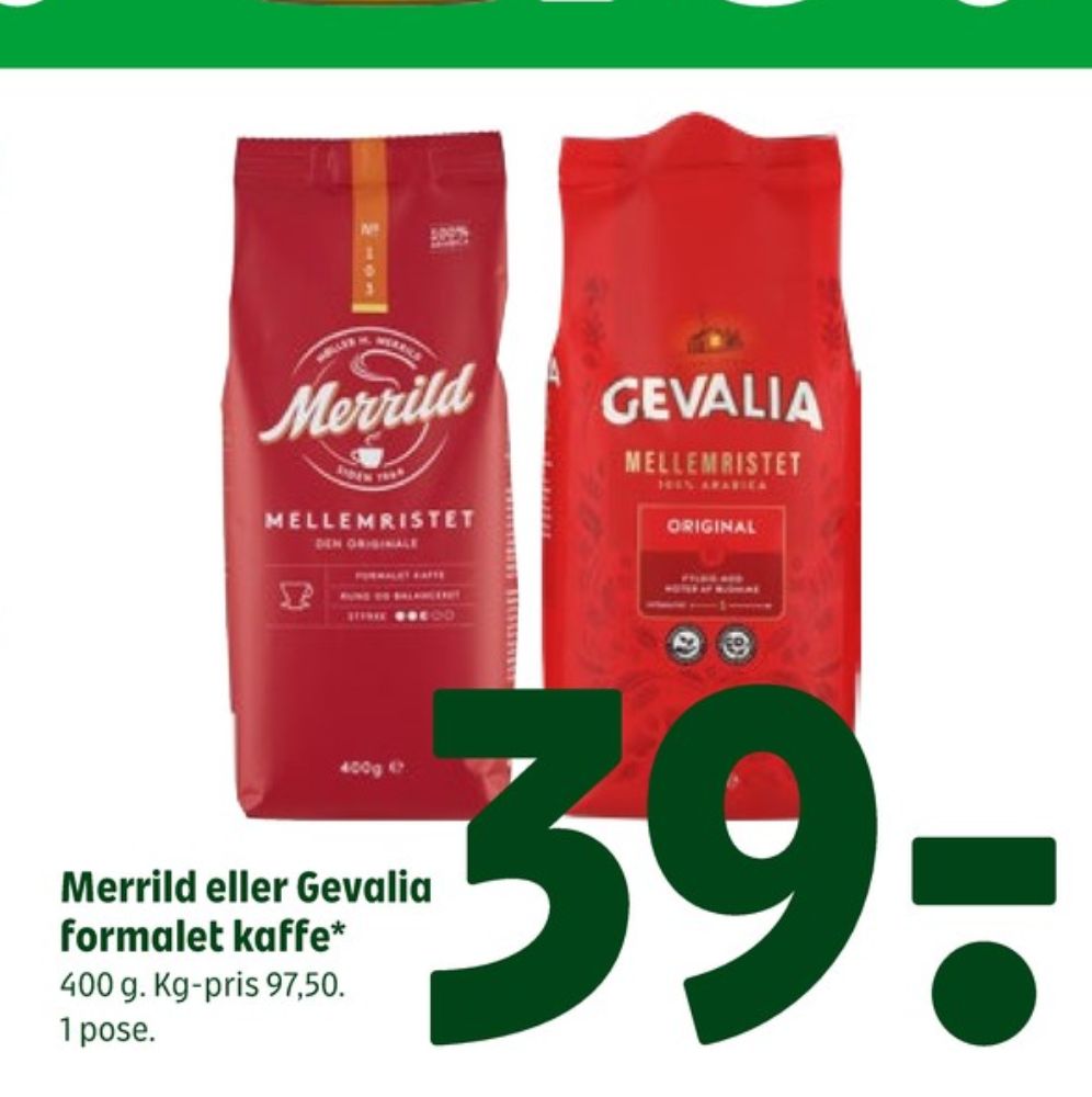 Gevalia Original, Kaffe Formalet