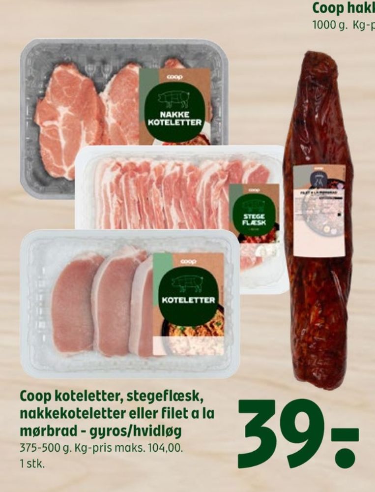 Coop, Grisekoteletter
