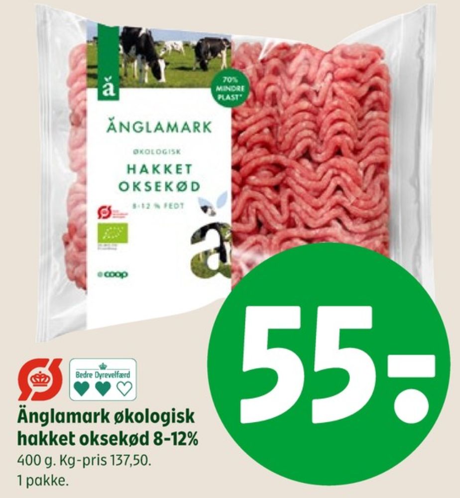 Änglamark, Hakket oksekød 8-12%