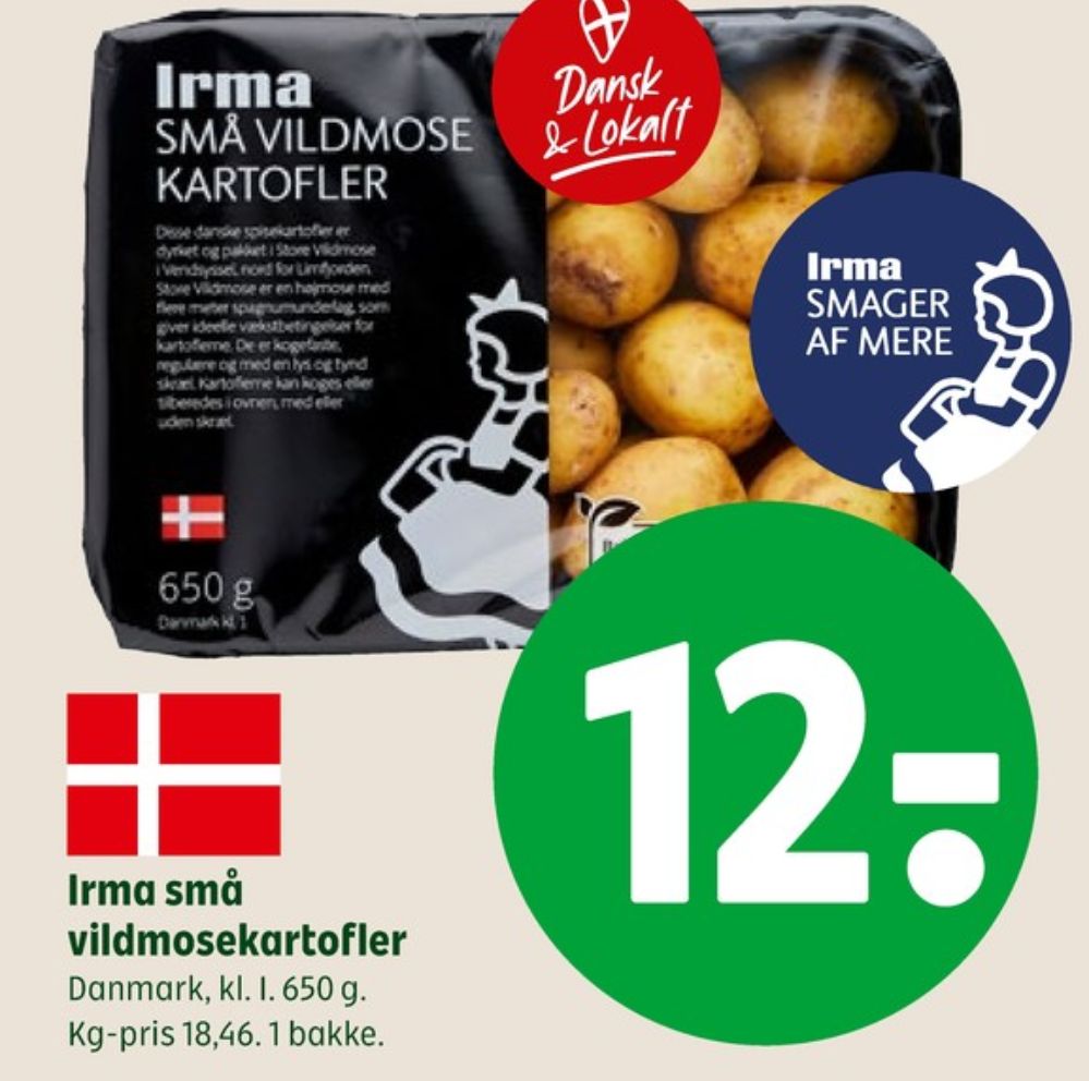 Irmas, Kartofler