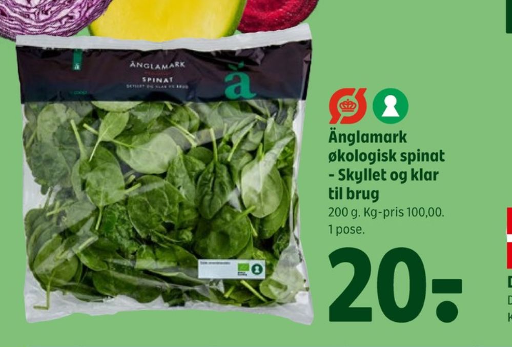 Änglamark, Spinat