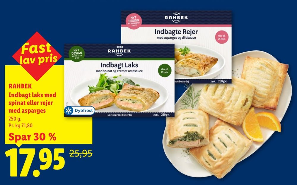 Rahbek, Indbagte Rejer med Asparges og Dildsauce
