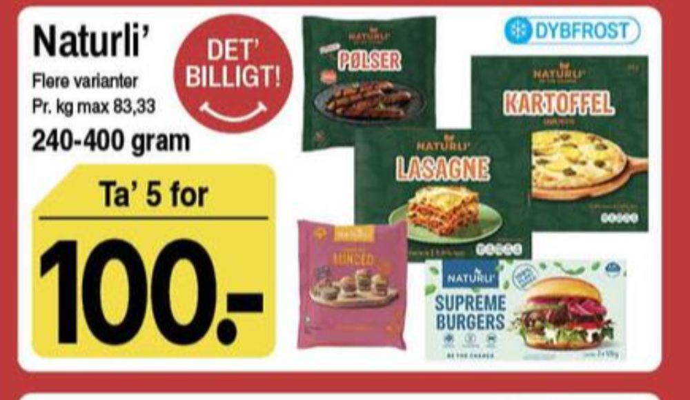 Naturli', Pølser