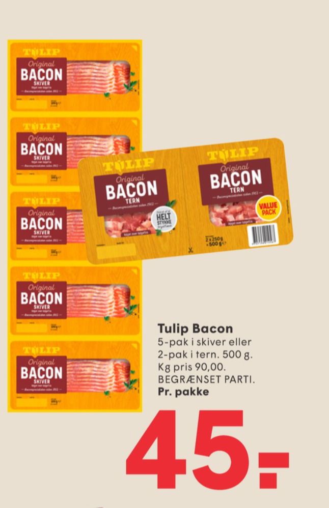 Tulip, Baconskiver