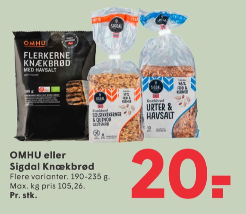 OMHU, Kerneknækbrød med Havsalt
