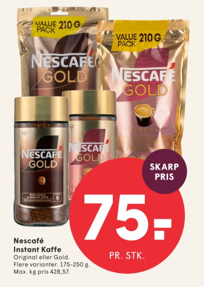 Nescafe Gold, Instant Kaffe