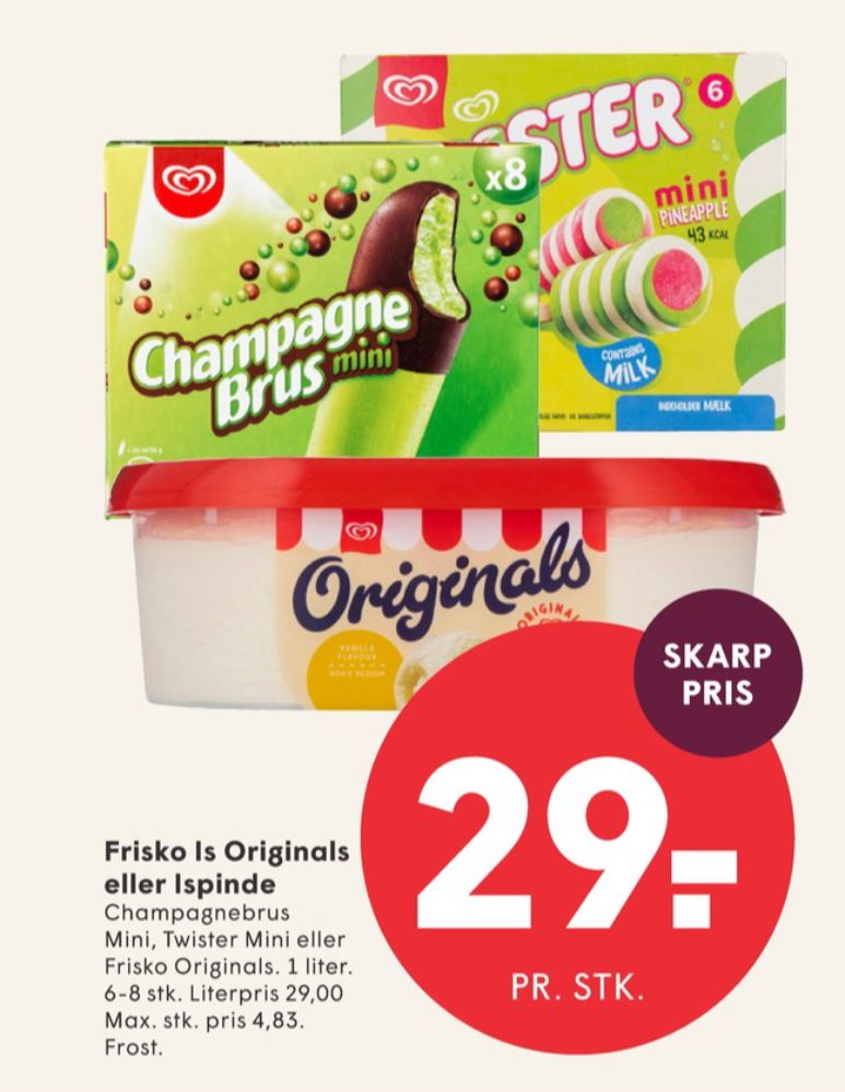 Frisko Originals, Vanilje is